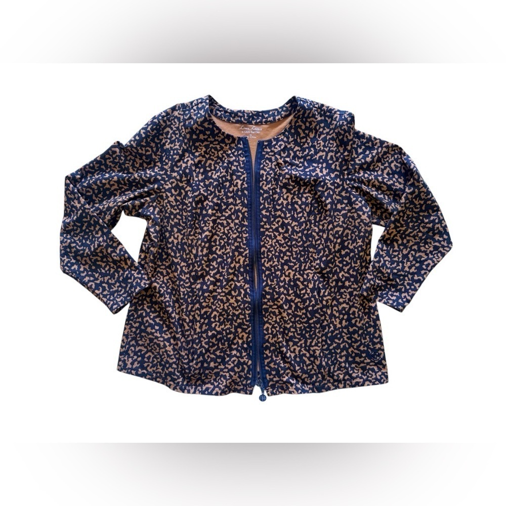 Linea Leisure by Louis Dell’Olio size Xl front zip Chetah print jacket